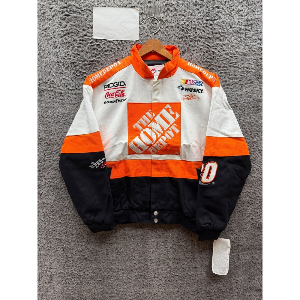 Vintage Chase Tony Stewart #20 Home Depot Nascar Racing Jacket Youth Size L NWT